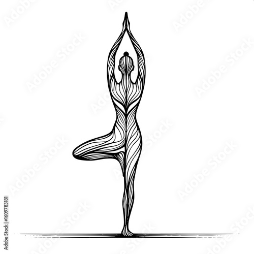 Tree Pose SVG 