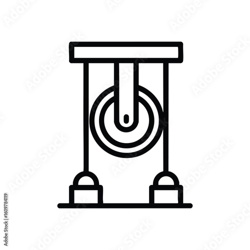 Universal Power Switch Symbol. A sleek monochrome graphic depicting a versatile control. It symbolizes energy activation, shutdown, or standby mode for technology applications.