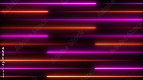 Neon tube lamp set. Glowing led light line beam collection. Bright luminous fluorescent bar stick lines. light beam lines of digital media
