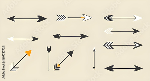 arrows, set, direction, pointer, icon, navigation, vector, symbol, design, graphic, sign, illustration, forward, backward, up, down, left, right, rotation, curved, straight, double, circular, guide, e