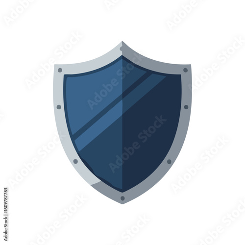 Digital Protection Shield Emblem. This sleek emblem symbolizes robust security and impenetrable defense for online safety. Ideal for cybersecurity, data privacy, and safeguard concepts.