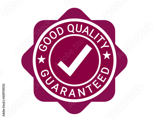 Good Quality Guaranteed EPS Badge – Vector Label on White Background