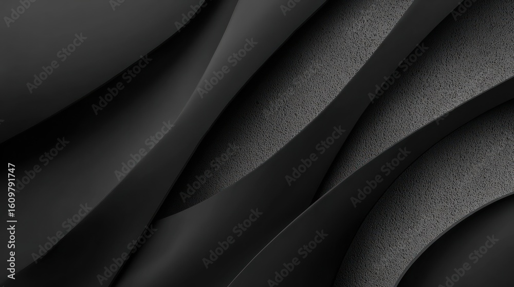 Obraz premium Dark gray abstract design layers
