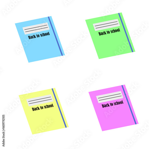  Blok notatnik ( notebook) – wektorowa grafika