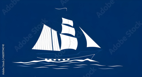 sailing boat on the sea