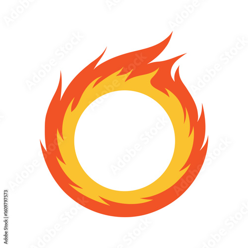 fiery ring vector art