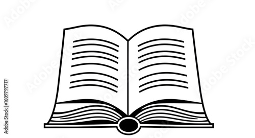 open book vector