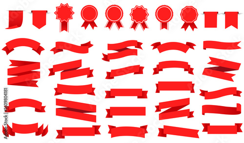 red ribbon set