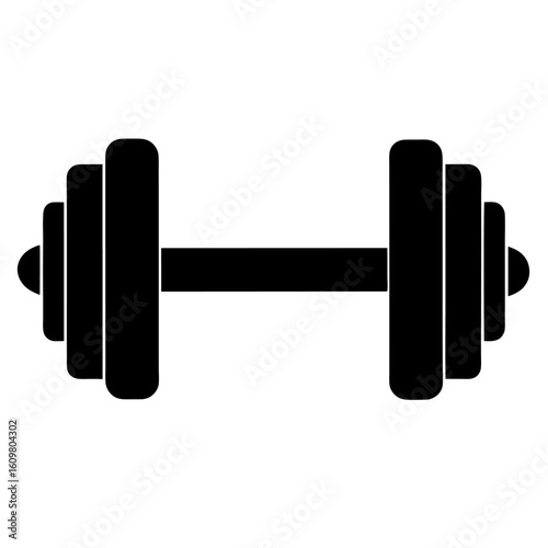 dumbbell isolated on white