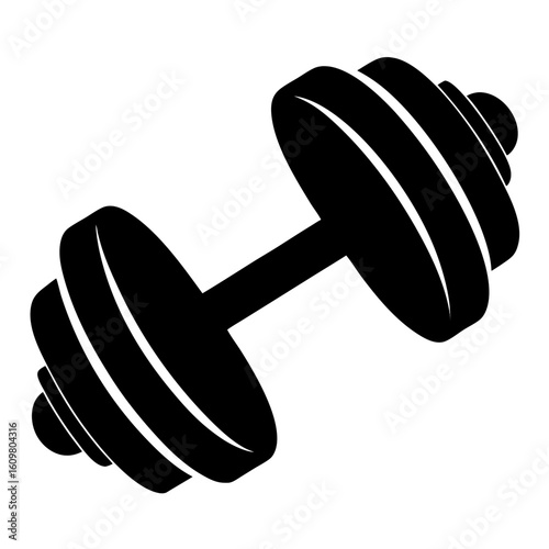 dumbbell isolated on white