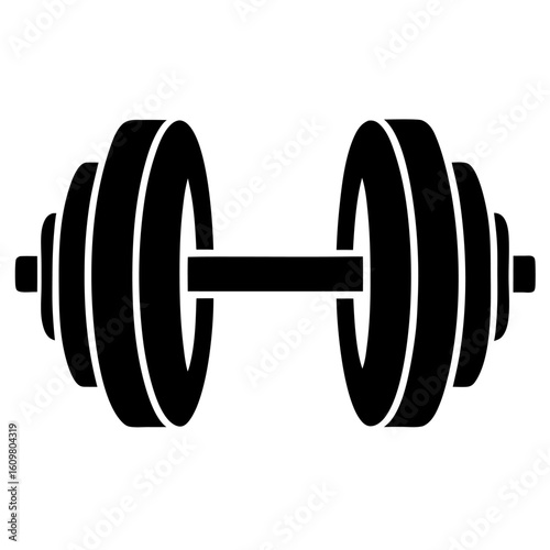dumbbell isolated on white background