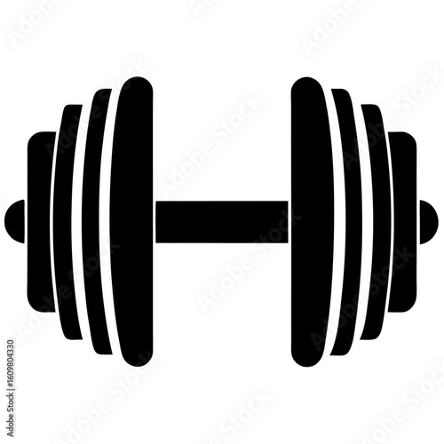 dumbbell isolated on white