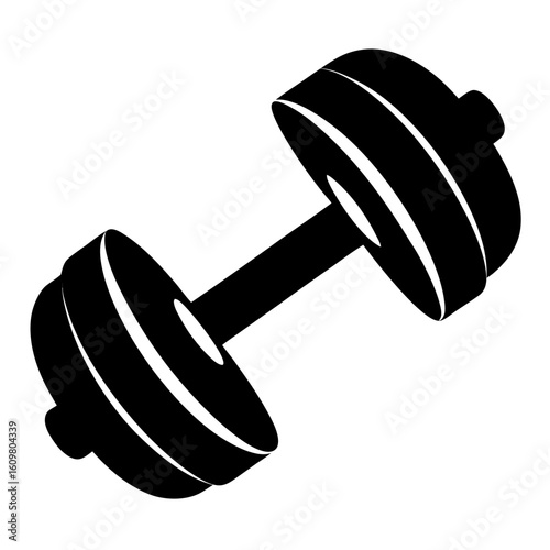 dumbbell isolated on white