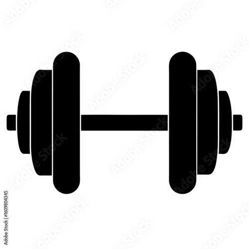 dumbbell isolated on white background