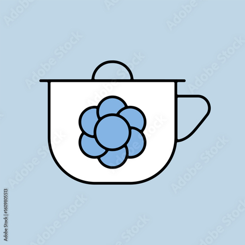 Baby potty vector isolated icon