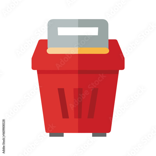 paper shredder flat illustration