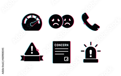 isolated backgond concern empathy gau dial concern worried emoji icon concern hot phone handset concern alert ribbon concern feedback form template concern risk indicator