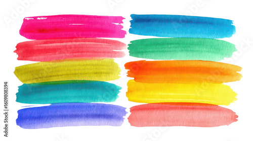 Watercolor Paint Brush Strokes PNG Bundle – Hand-Painted Brushstroke Clipart with Transparent Background for Logos, Invitations, Social Media, Packaging, Posters, and Branding Design Projects