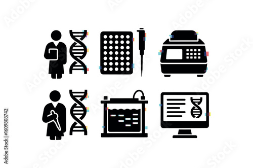 isolated backgond neticist DNA sequencer neticist ne microarray neticist PCR thermocycler neticist CRISPR kit neticist electrophoresis tank neticist nome database