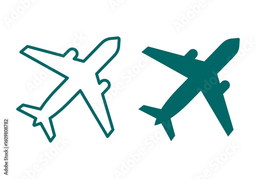 air plane sign vector