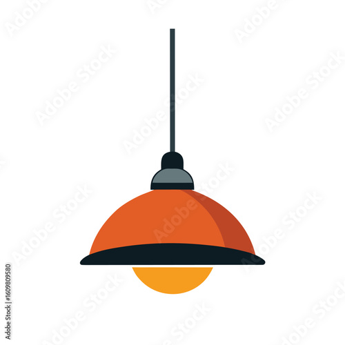 hanging pendant light fixture vector