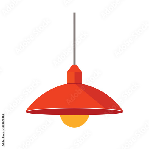 hanging pendant light fixture vector