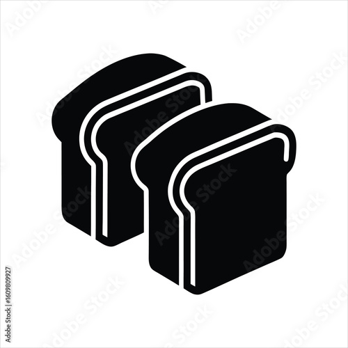 Sliced Bread Flat Vector Icon Design