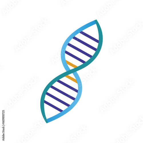 dna helix symbol vector