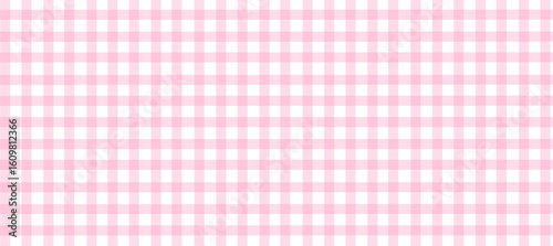 Geometric pink plaid print in pastel tones, vector background