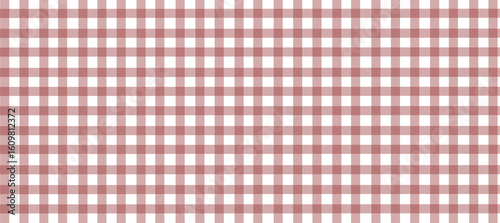 Geometric red plaid print in pastel tones, vector background