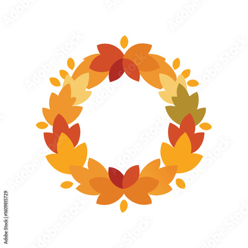 decorative autumn wreath