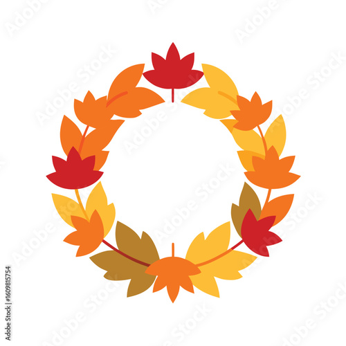 decorative autumn wreath