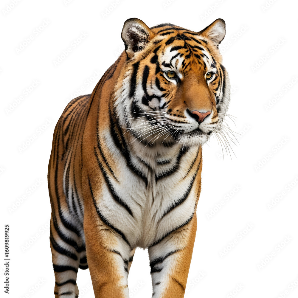 Obraz premium Majestic tiger walking with powerful determination