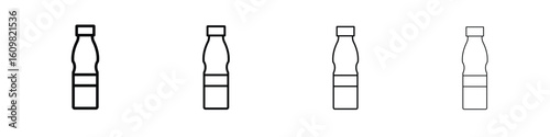 Water bottle icon in modern stroke line style. Vector 10 eps