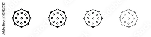 Massage ball icon in modern stroke line style. Vector 10 eps