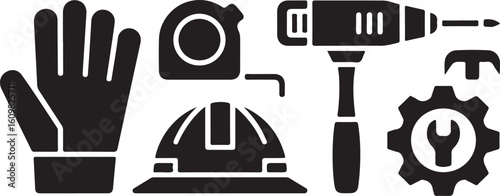 Protective gear and tools for construction and repair glove tape