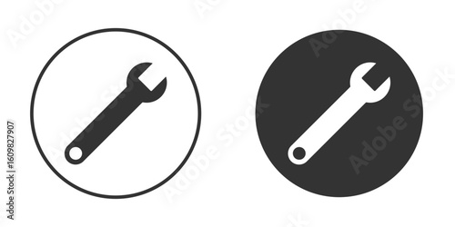 Wrench icon Symbol, logo illustration. Vector graphics for web.