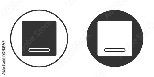 Window Minimize icon Symbol, logo illustration. Vector graphics for web.