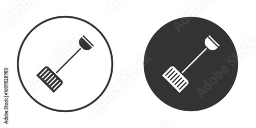 Snow shovel icon Symbol, logo illustration. Vector graphics for web.