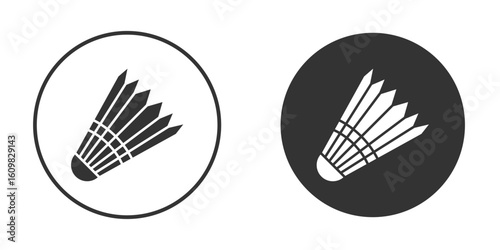 Shuttlecock icon Symbol, logo illustration. Vector graphics for web.