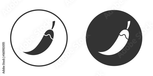 Pepper icon Symbol, logo illustration. Vector graphics for web.