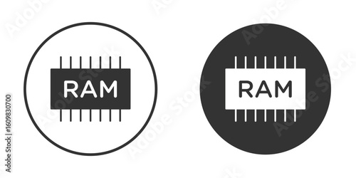 Memory icon Symbol, logo illustration. Vector graphics for web.