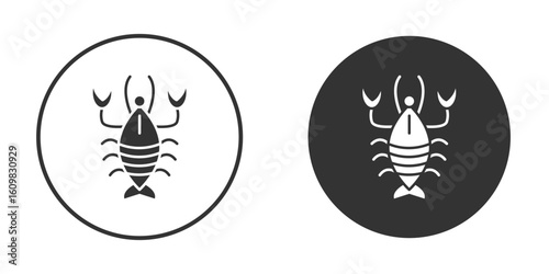 Lobster icon Symbol, logo illustration. Vector graphics for web.