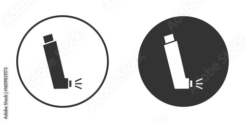 Inhaler icon Symbol, logo illustration. Vector graphics for web.