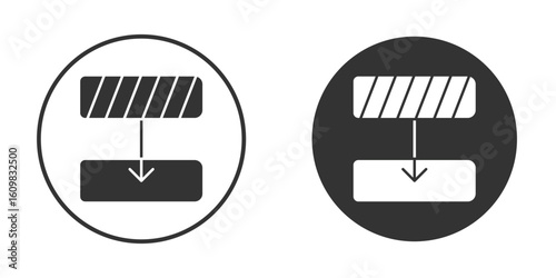 Diagram next icon Symbol, logo illustration. Vector graphics for web.