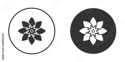 Daffodil Flower icon Symbol, logo illustration. Vector graphics for web.