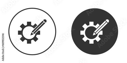 Customizefor banner and packaging design Vector illustrationsntings icon Symbol, logo illustration. Vector graphics for web.