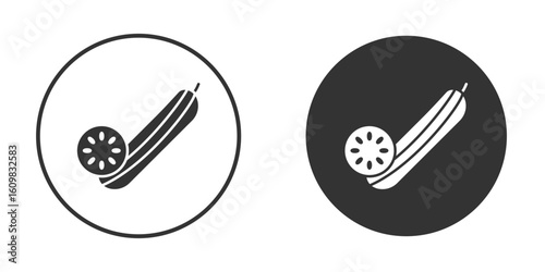 Cucumber icon Symbol, logo illustration. Vector graphics for web.