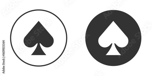 Card-spade icon Symbol, logo illustration. Vector graphics for web.