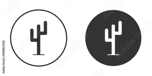 Cactus icon Symbol, logo illustration. Vector graphics for web.